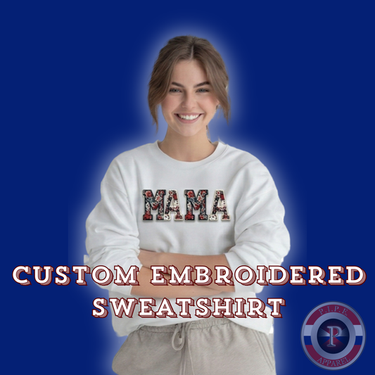 Custom Embroidered Sweatshirt Order